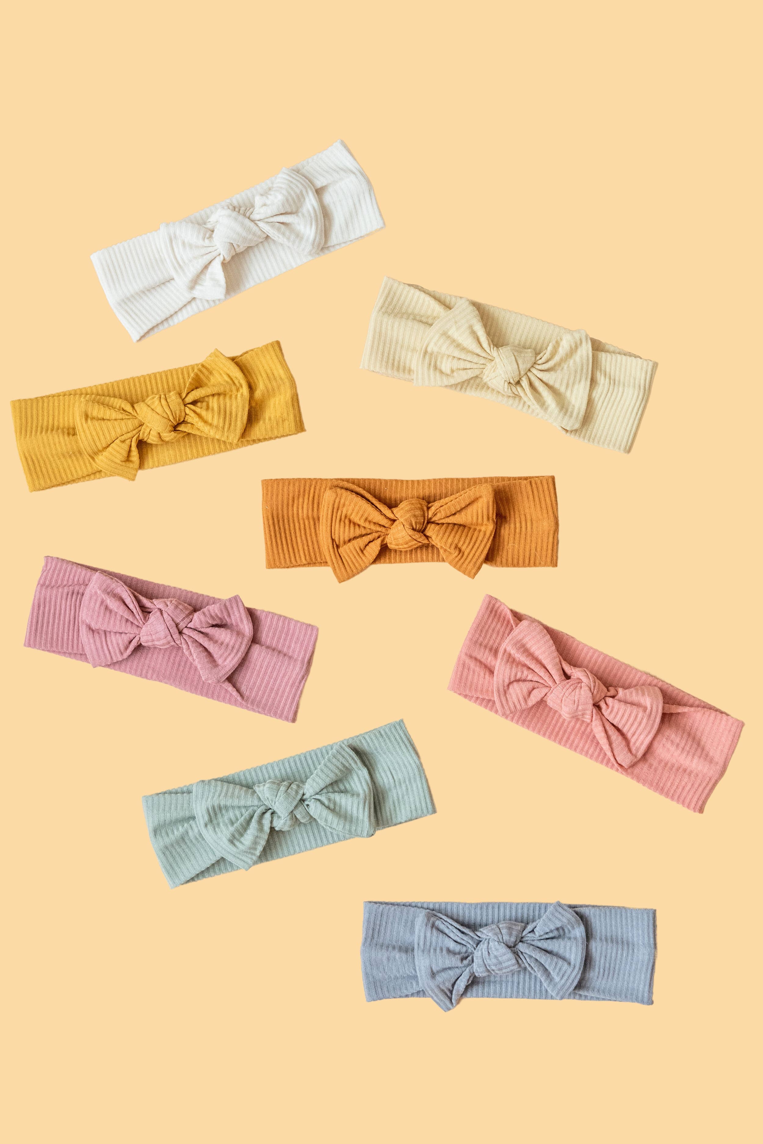 Headband | Bamboo Stretch Bow - Assorted - Image 15