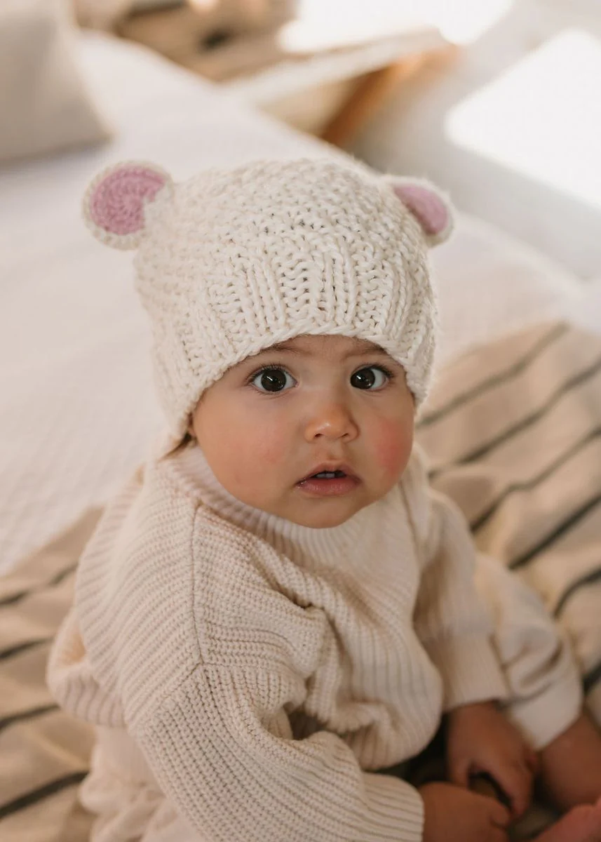 Beanie | Bear - Cream - Image 2
