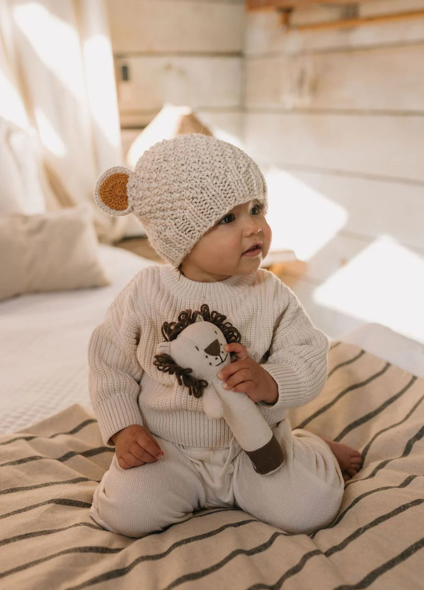 Beanie | Bear - Oatmeal - Image 3