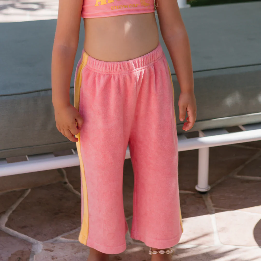 Ciao Tutti Wide Leg Pants - Pink Icing & Golden Cream - Image 8