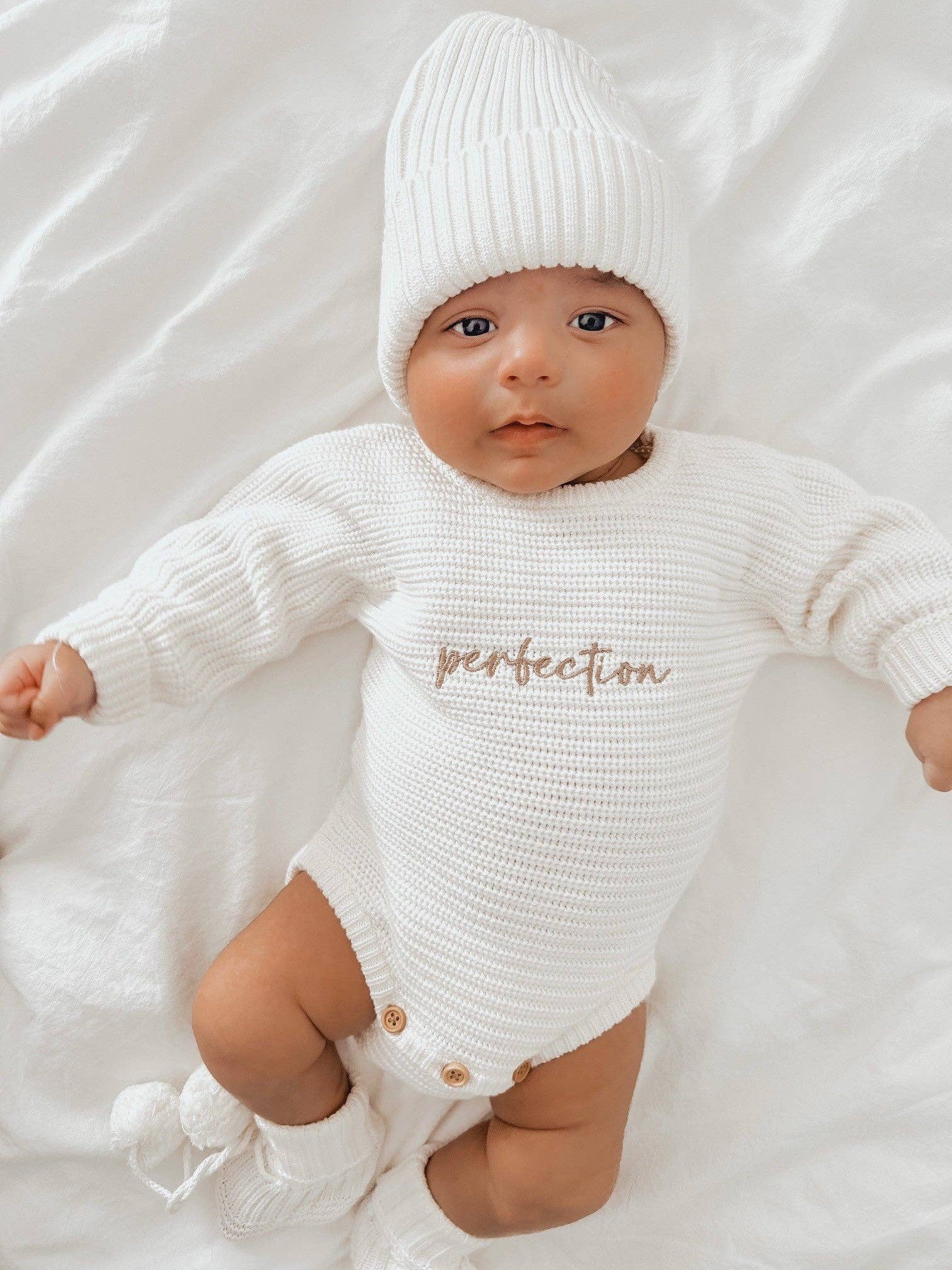 Classic Ribbed Romper - Milk - Image 2