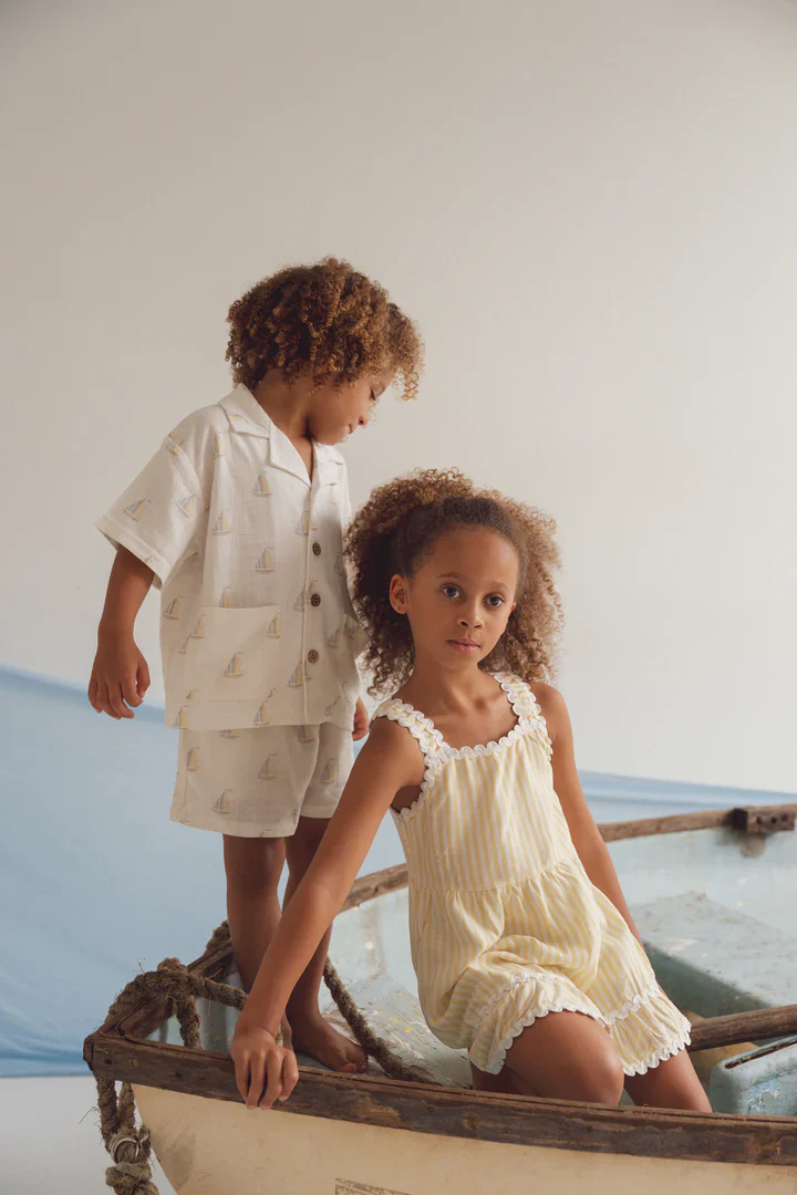 Linen Shorts | Sailboat - Image 5