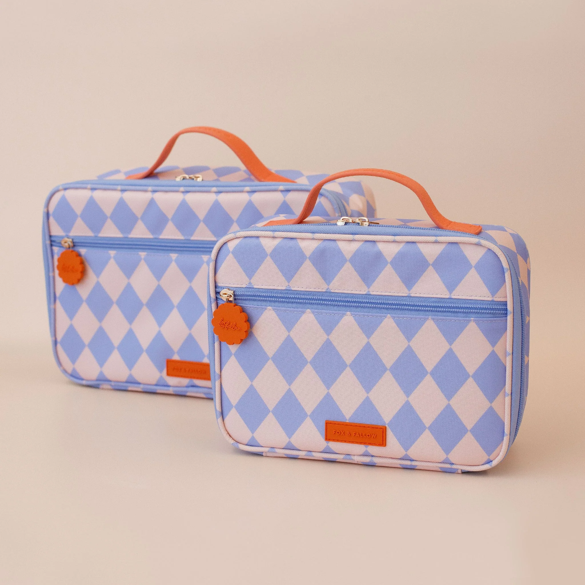 Mini Lunch Bag | Blue Diamonds - Image 4