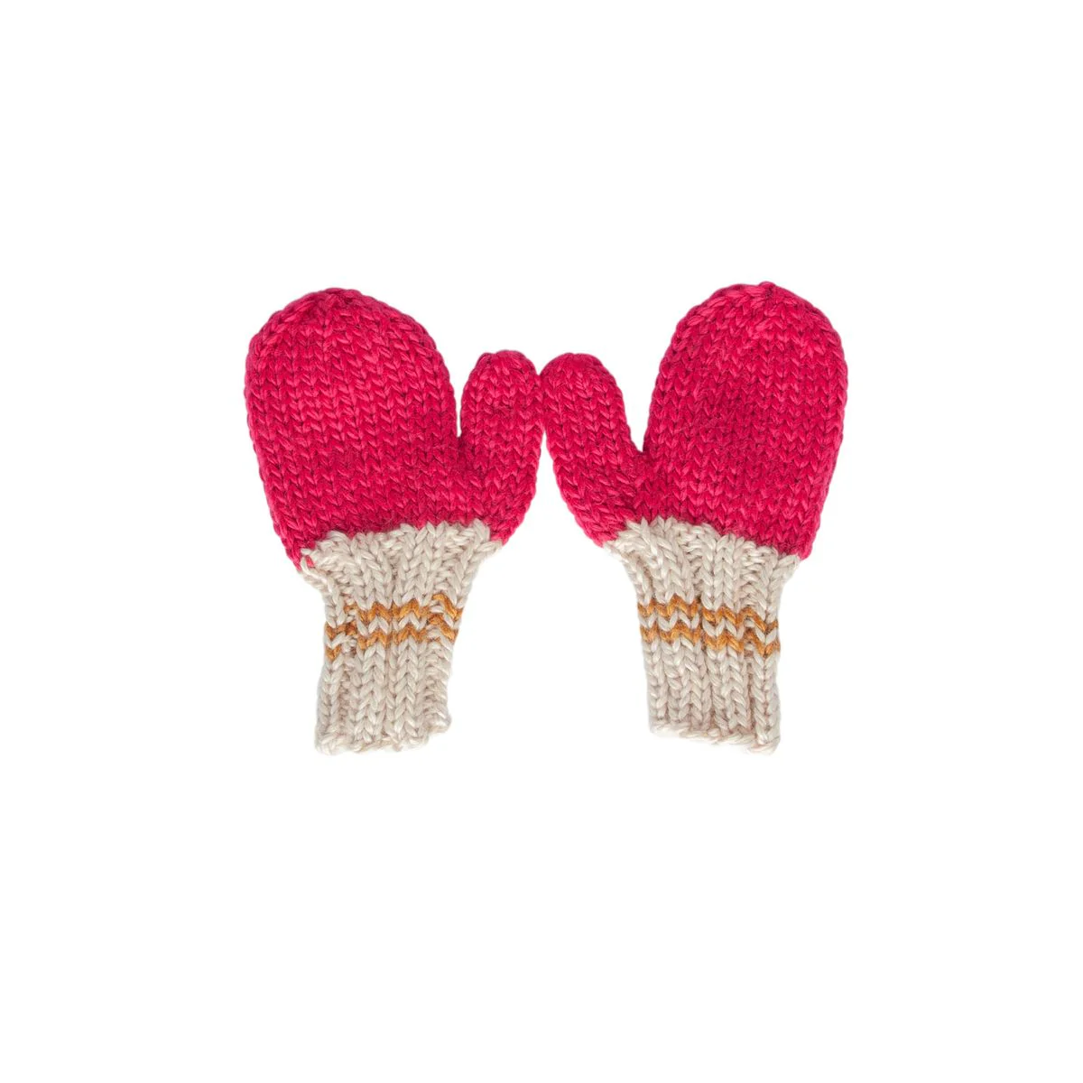 Mittens | Teddy - Fushcia and Caramel