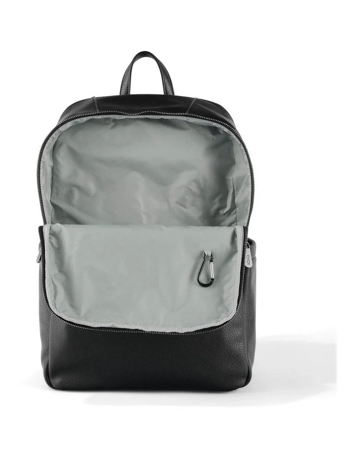Nappy Backpack | Multitasker - Black Vegan Leather - Image 5