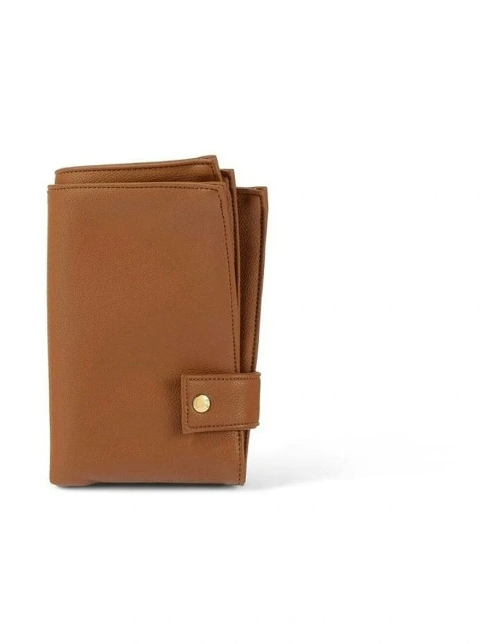 Nappy Changing Pouch - Chestnut Brown Vegan Leather - Image 7