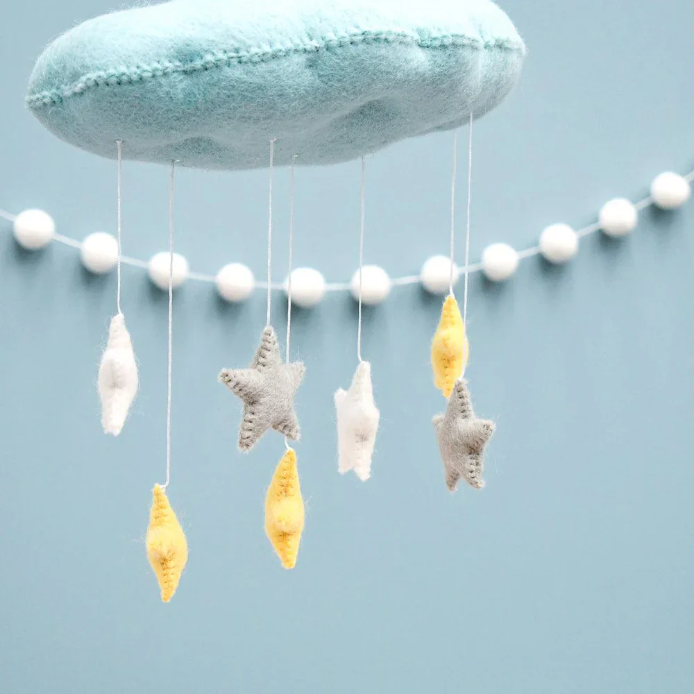 Nursery Mobile | Stars - 3D Blue - Image 4
