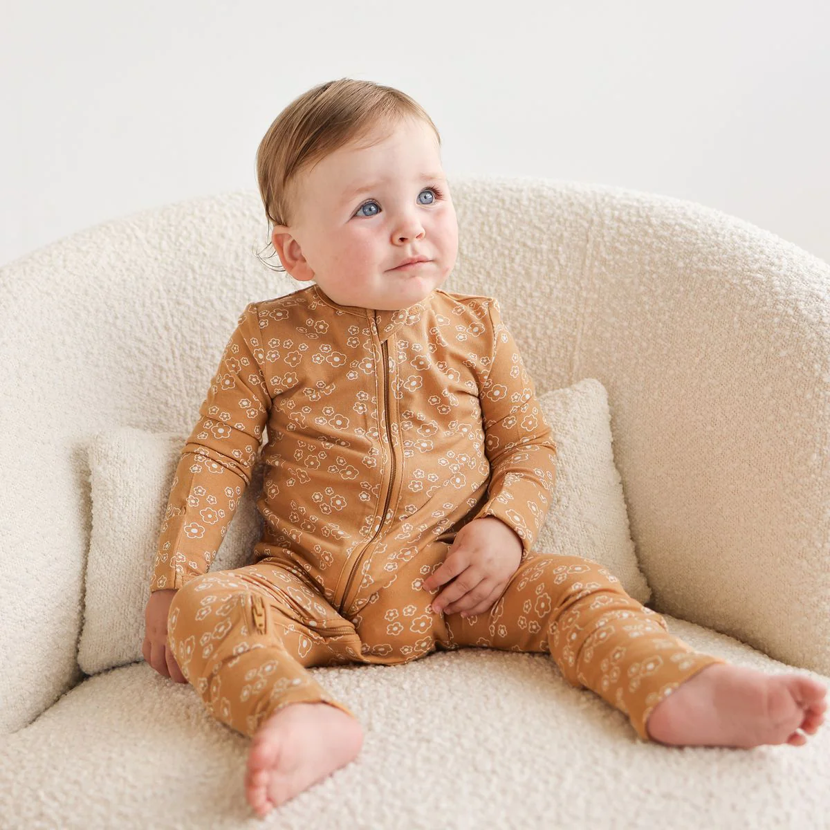 Onesie | Day or Night Long Sleeve - Golden Blooms - Image 5