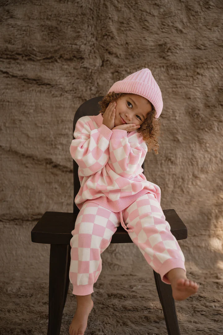 Pants | Knit - Baby Pink - Image 2