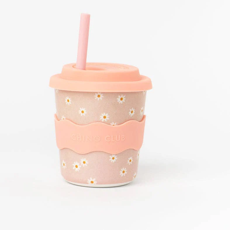 Babychino Cup | 4oz - Pink Daisy - Image 7