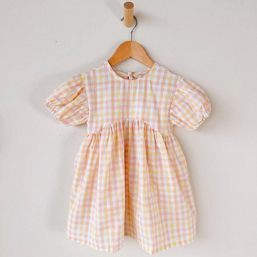 Pippa Cotton Sundress | Sorbet Gingham