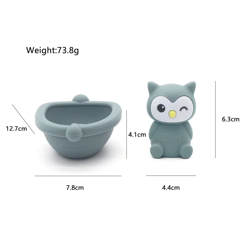 Silicone Bath Boat - Owl - Image 4