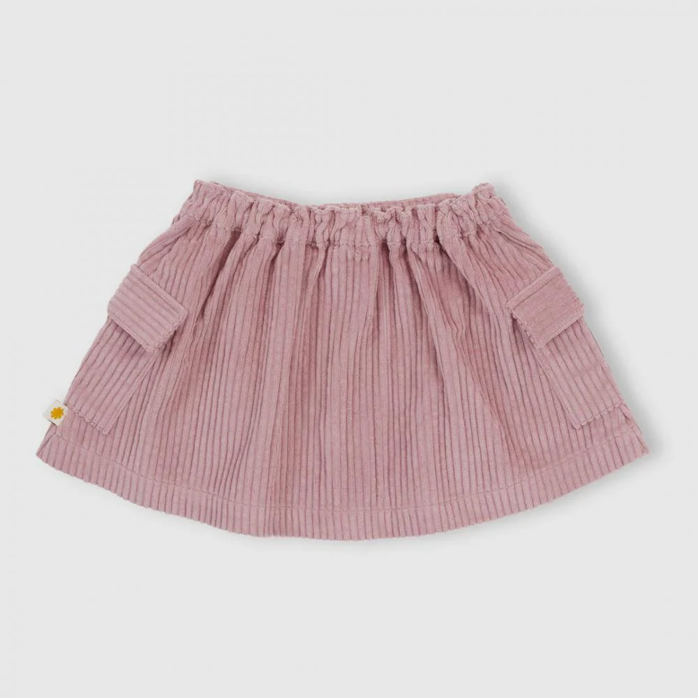 Skirt | Corduroy Pocket - Dusty Pink - Image 2