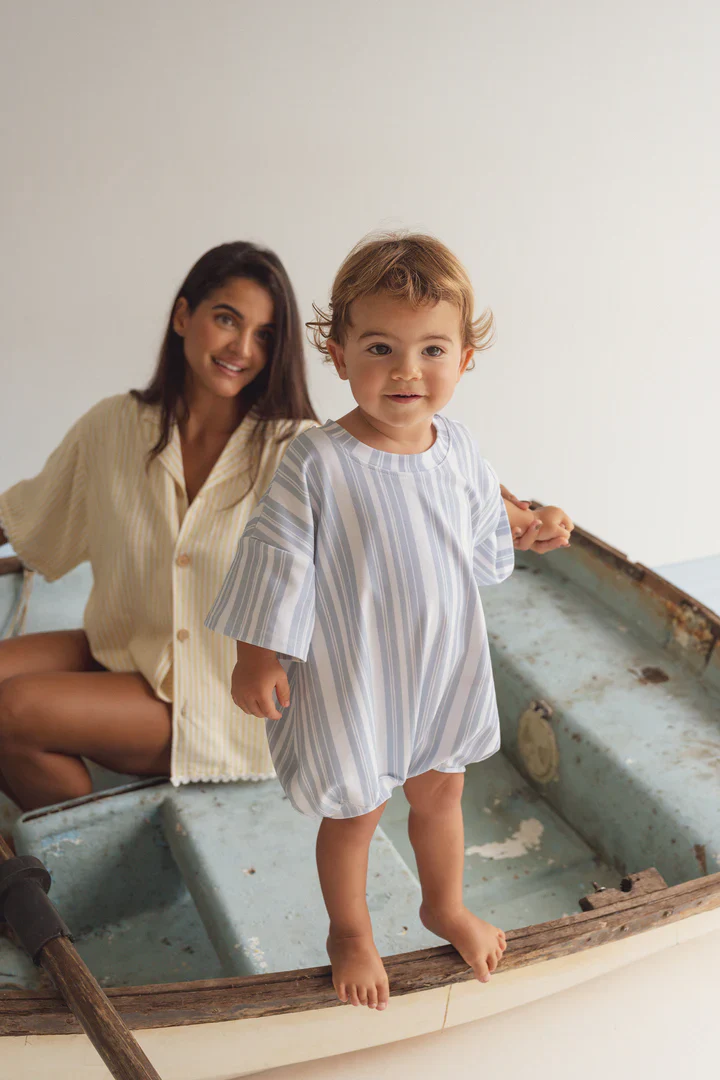T-shirt Romper | Blue Summer - Image 2