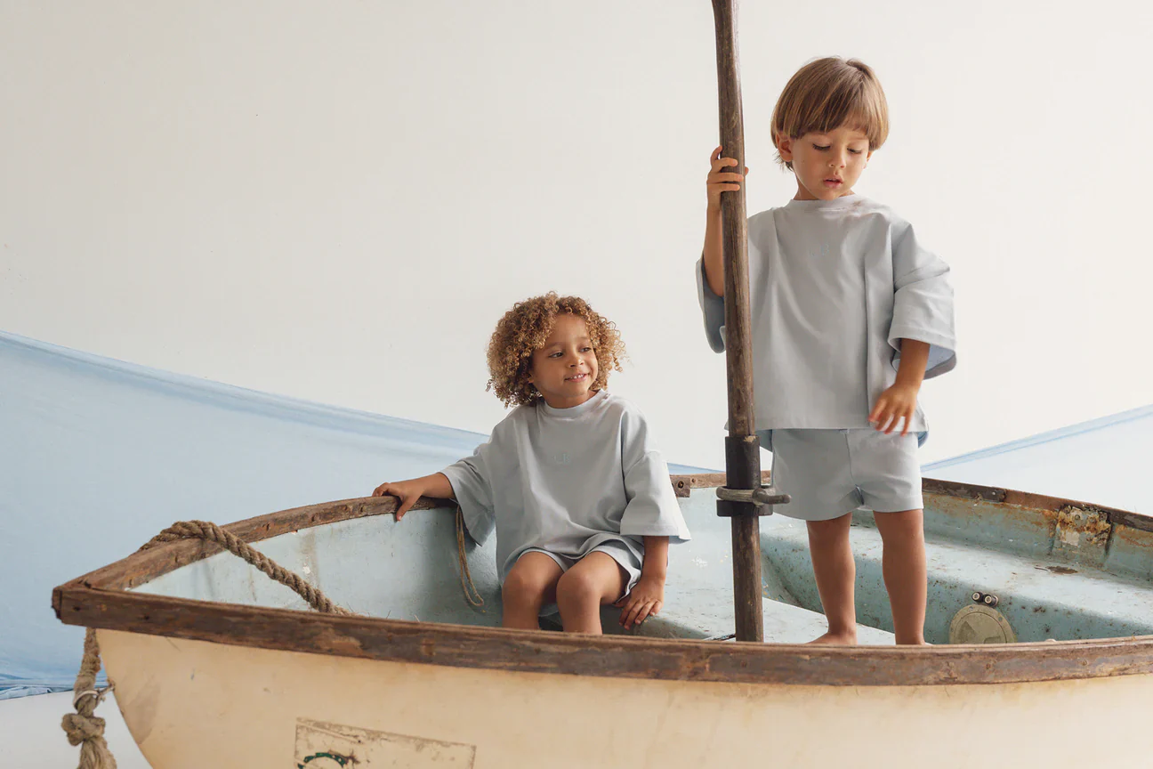 T-shirt & Shorts Set | Ocean Blue - Image 2