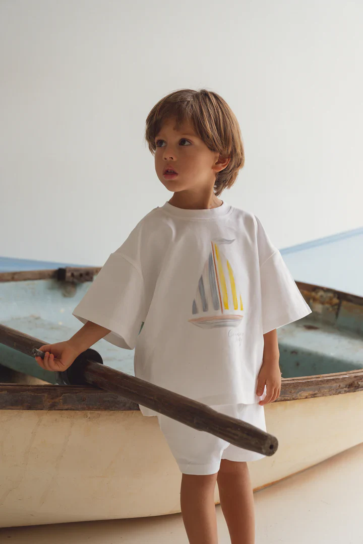 T-shirt & Shorts Set | Sailboat - Image 3