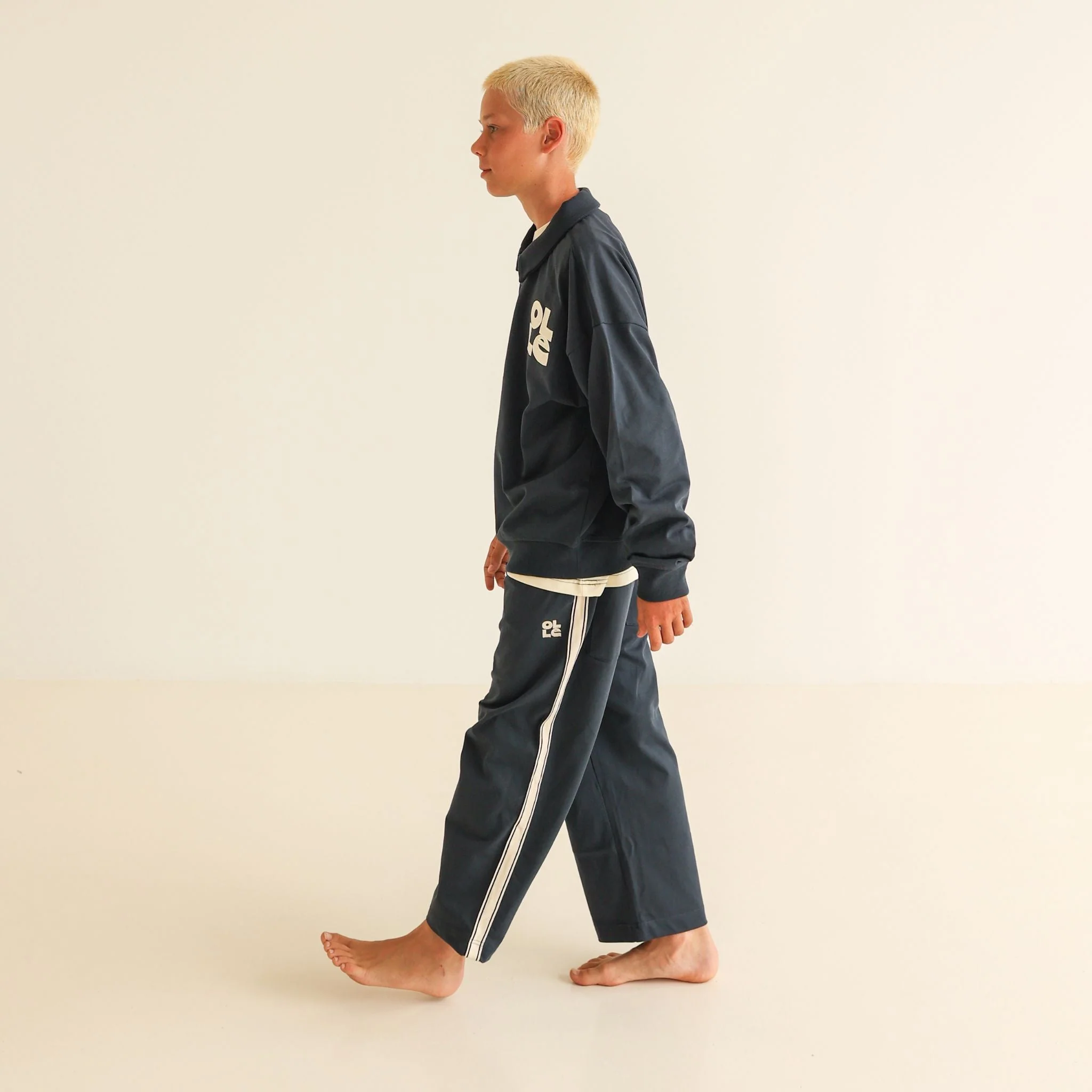 Top | Long Sleeve OG Rugby - Washed Navy - Image 4