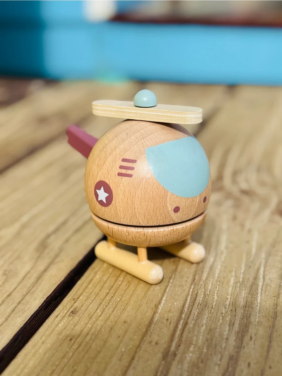 Wooden Musical Helicopter – "Twinkle Twinkle Little Star" - Image 2