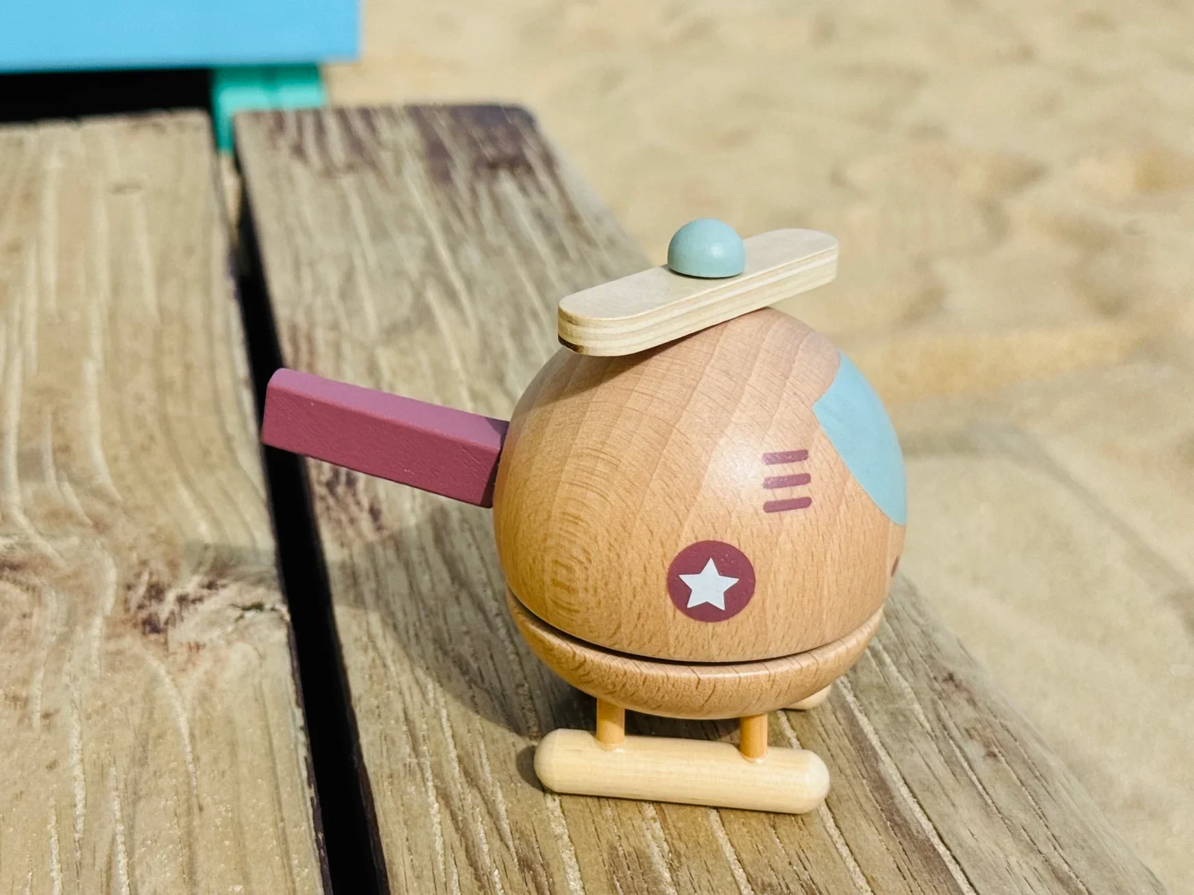 Wooden Musical Helicopter – "Twinkle Twinkle Little Star" - Image 3